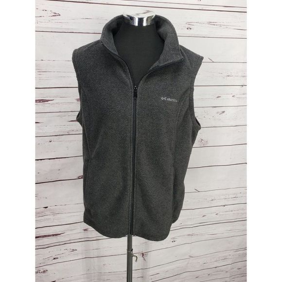 Columbia Gray Size Small Zippered Vest Jacket - Picture 6 of 11